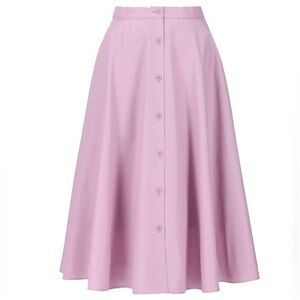 Lavender skirt with pockets, front button Uniqlo